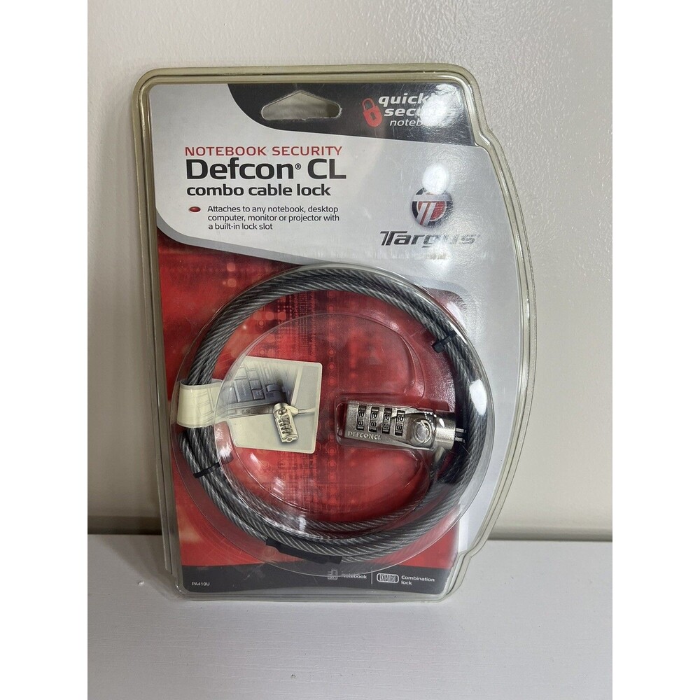 Targus, Defcon CL, Combo Cable Lock, Notebook Security